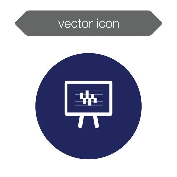 Ícone da placa de apresentação —  Vetores de Stock