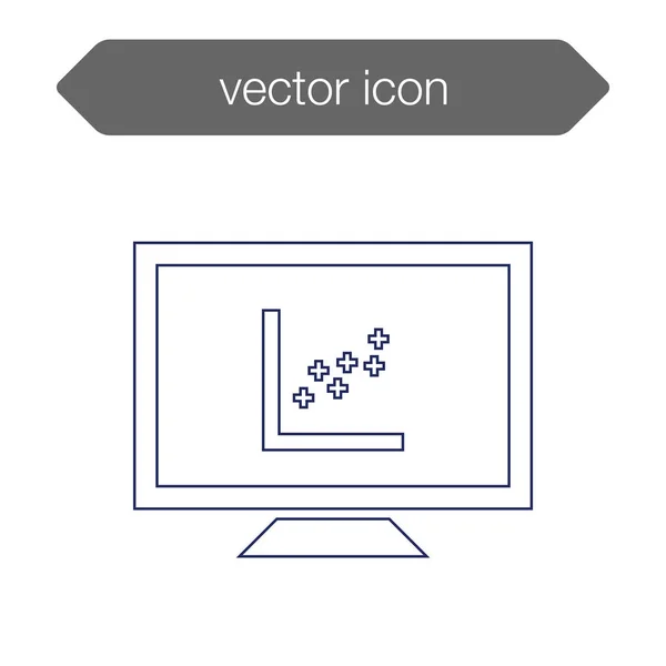 Ícone da placa de apresentação — Vetor de Stock