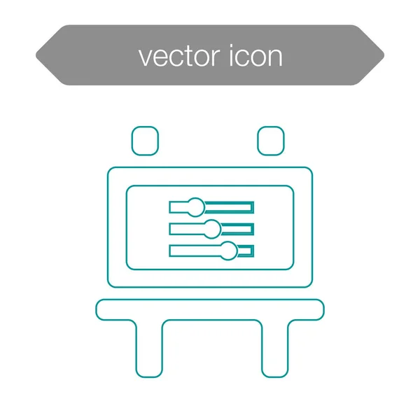 Ícone da placa de apresentação — Vetor de Stock