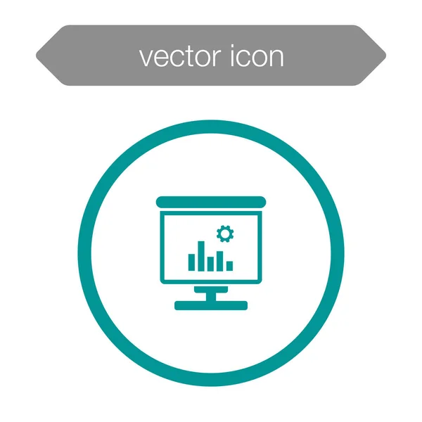 Значок доски презентации — стоковый вектор