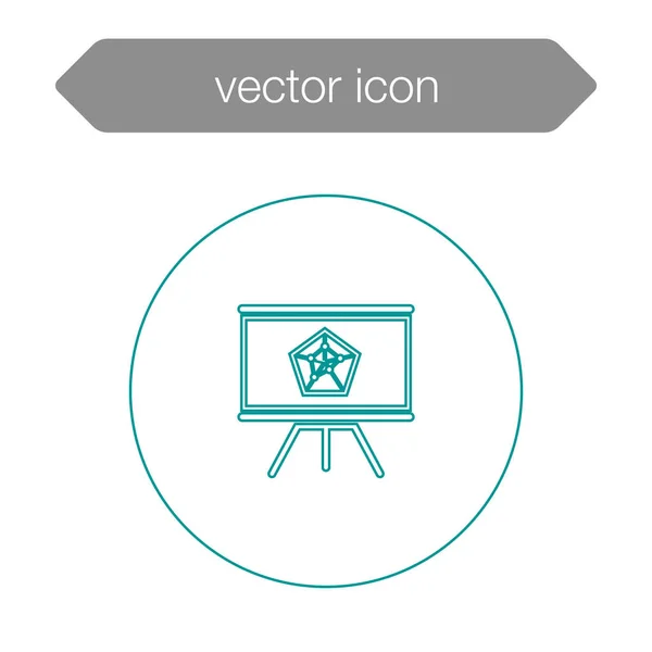 Icono del tablero de presentación — Vector de stock