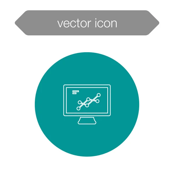 Icono del tablero de presentación — Vector de stock