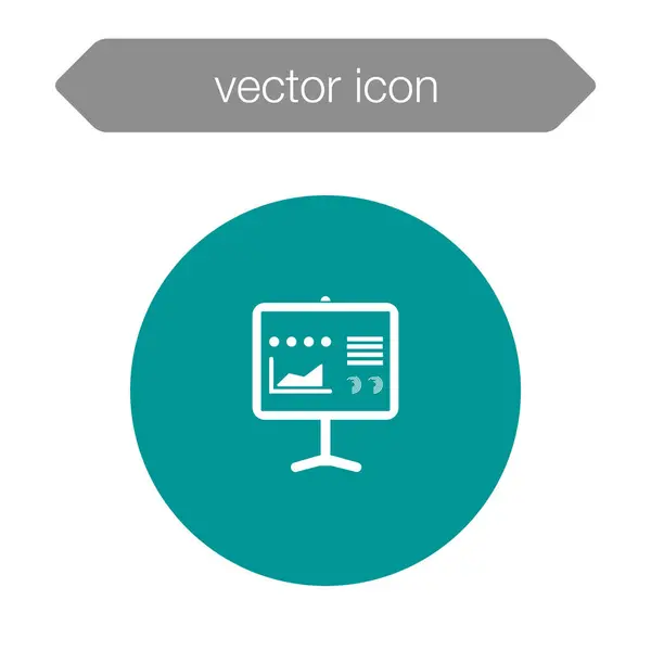Icône de tableau de présentation — Image vectorielle