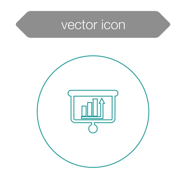 Icono del tablero de presentación — Archivo Imágenes Vectoriales