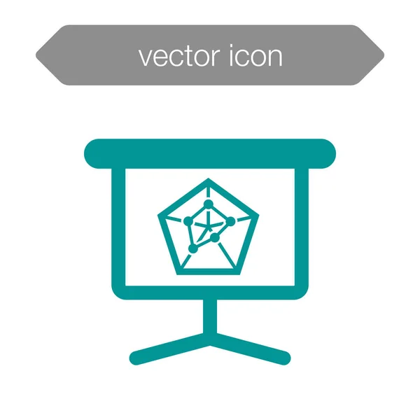 Presentation board icon. — Stock Vector