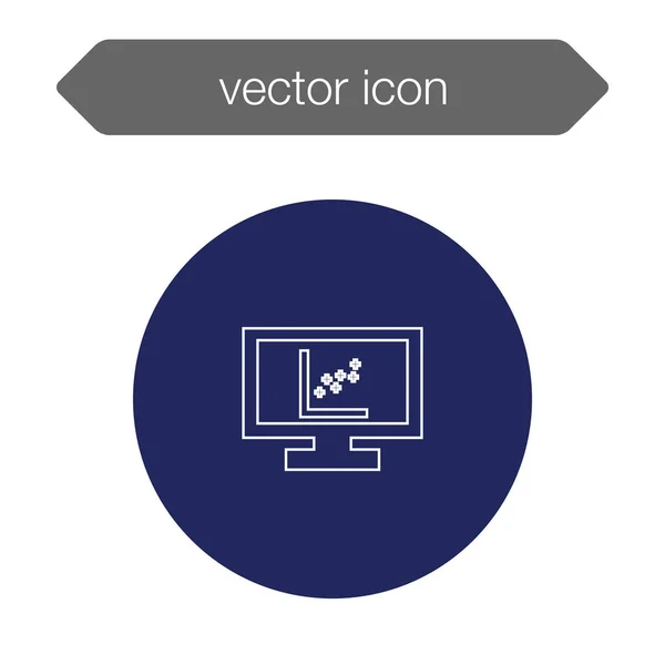 Presentation board icon. — Stock Vector