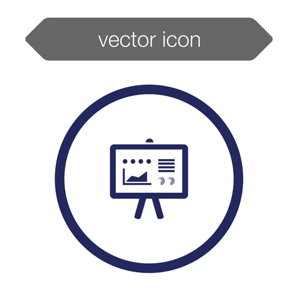 Icono del tablero de presentación — Vector de stock