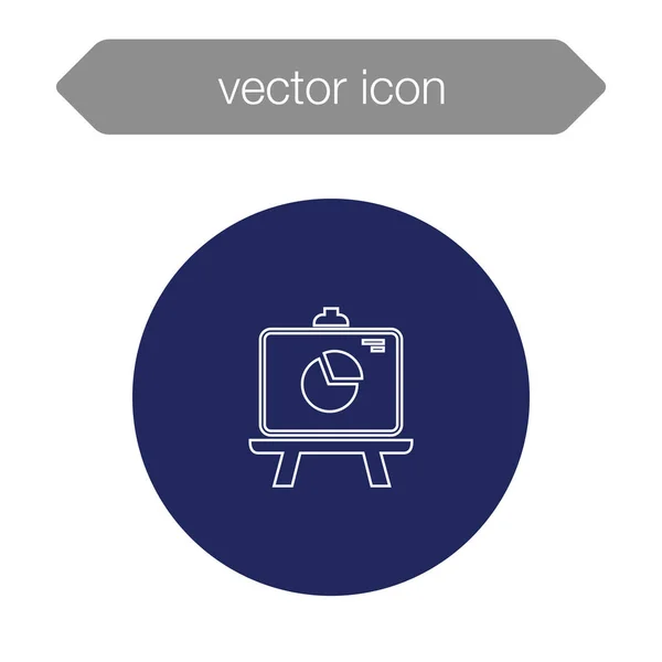 Icono del tablero de presentación — Vector de stock