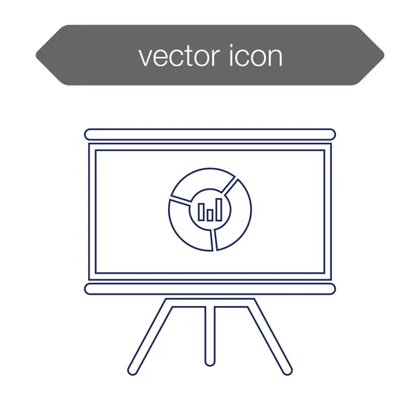 Ikone der Präsentationstafel — Stockvektor