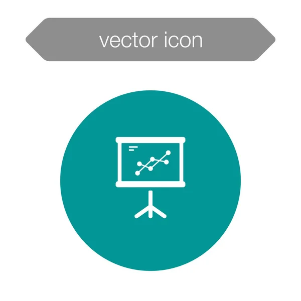 Icono del tablero de presentación — Vector de stock