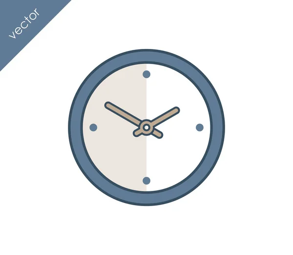 Icono de tiempo. icono del reloj . — Vector de stock