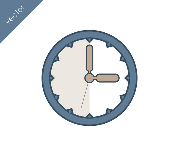 Icono de tiempo. icono del reloj . — Vector de stock