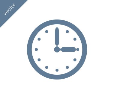 zaman ve masa saati simgesi