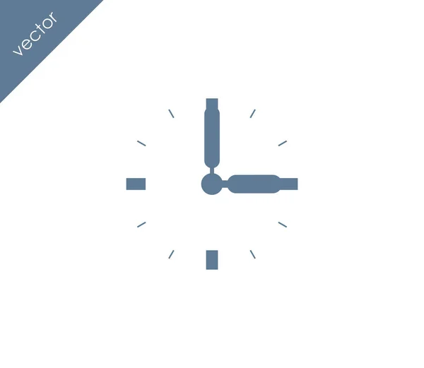 Icono de tiempo y reloj — Vector de stock