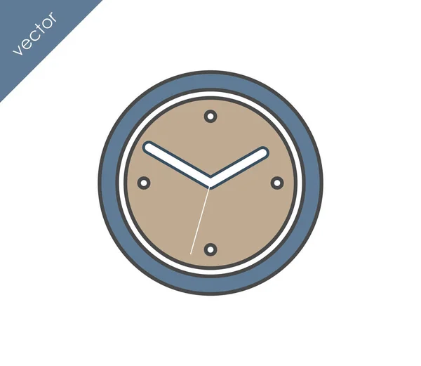 Icono de tiempo y reloj — Vector de stock