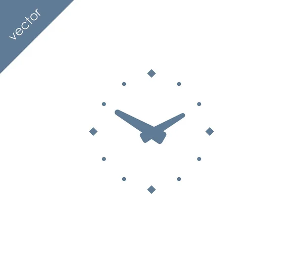 Uhrzeit, Uhr-Symbol. — Stockvektor
