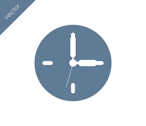 Reloj Icono plano — Archivo Imágenes Vectoriales