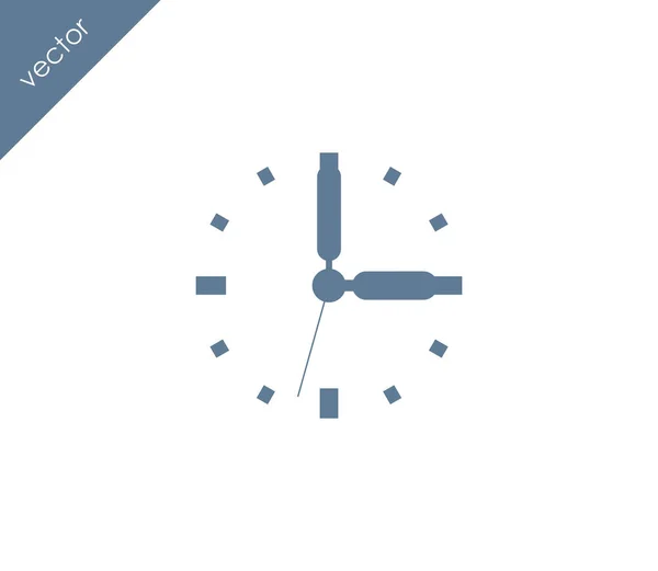 Clock flat icon — Stock Vector