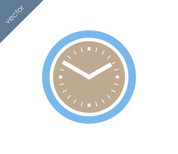 Reloj Icono plano — Vector de stock