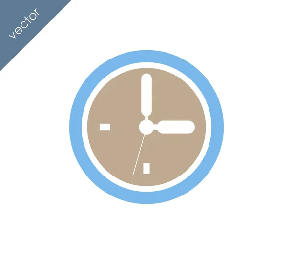 Reloj Icono plano — Archivo Imágenes Vectoriales