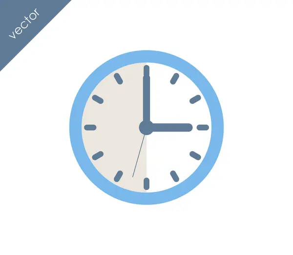 Clock flat icon — Stock Vector