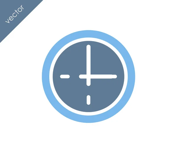 Klocka, tid ikonen — Stock vektor