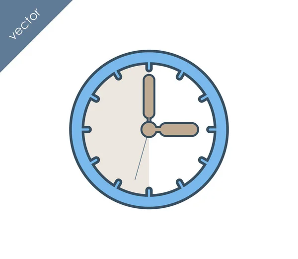 Clock flat icon — Stock Vector