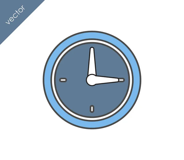 Orologio, icona del tempo — Vettoriale Stock