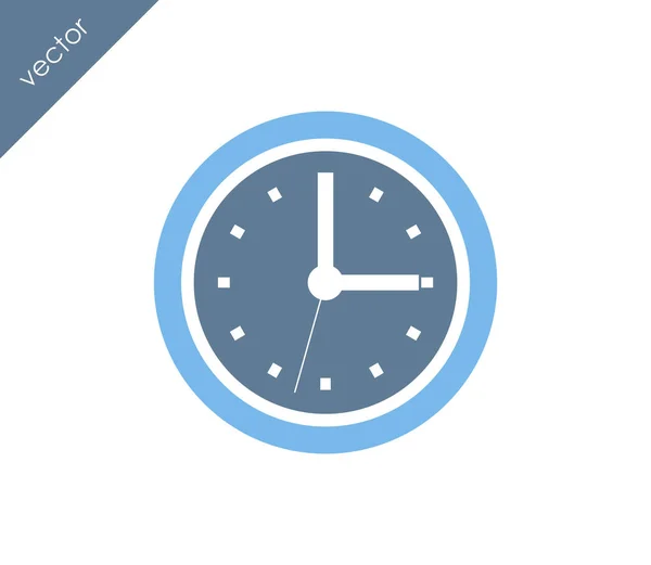 Clock flat icon — Stock Vector