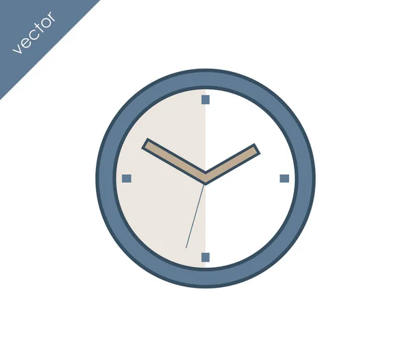 Clock flat icon — Stock Vector