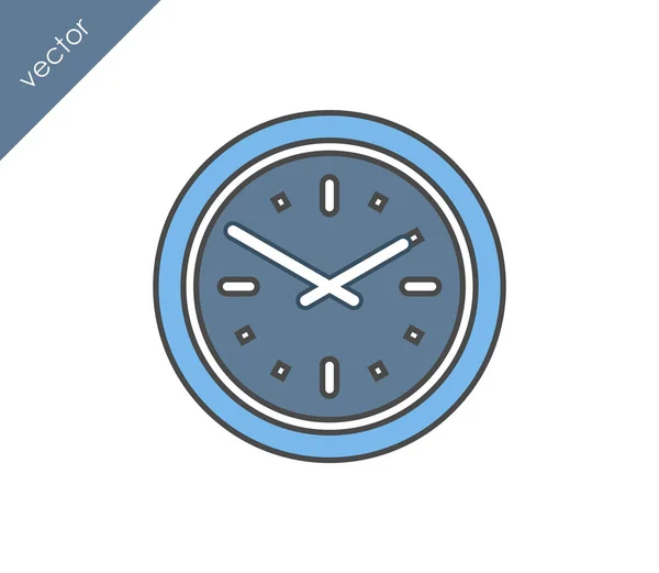 Tid-ikonen, klocka. — Stock vektor