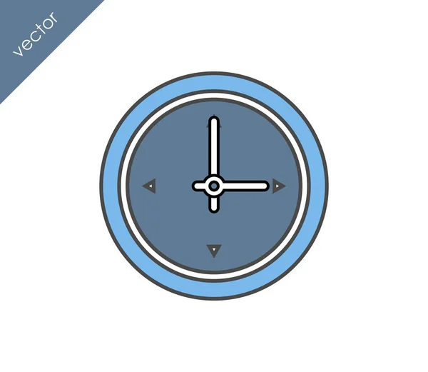 Reloj Icono simple — Vector de stock