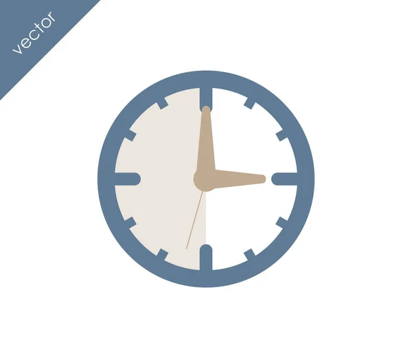Einfaches Symbol für die Uhr — Stockvektor