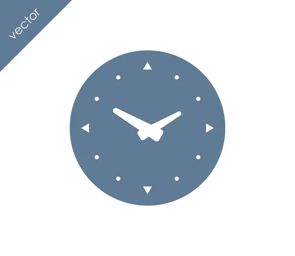 Hora, icono del reloj . — Vector de stock