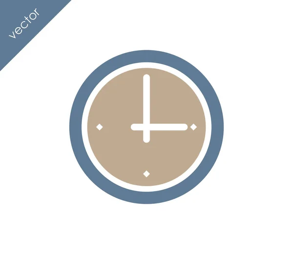 Klocka, tid ikonen — Stock vektor
