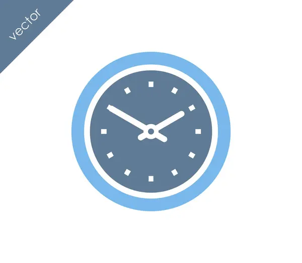 Reloj Icono plano — Archivo Imágenes Vectoriales