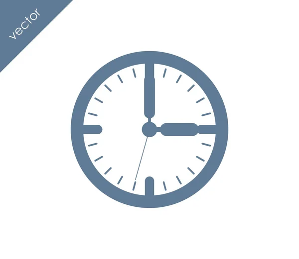 Clock flat icon — Stock Vector