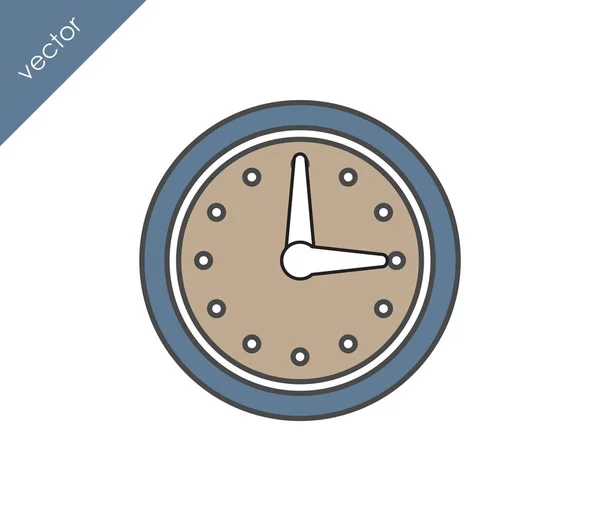 Reloj, icono de tiempo — Vector de stock