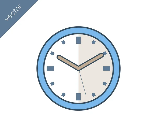 Horloge icône web — Image vectorielle