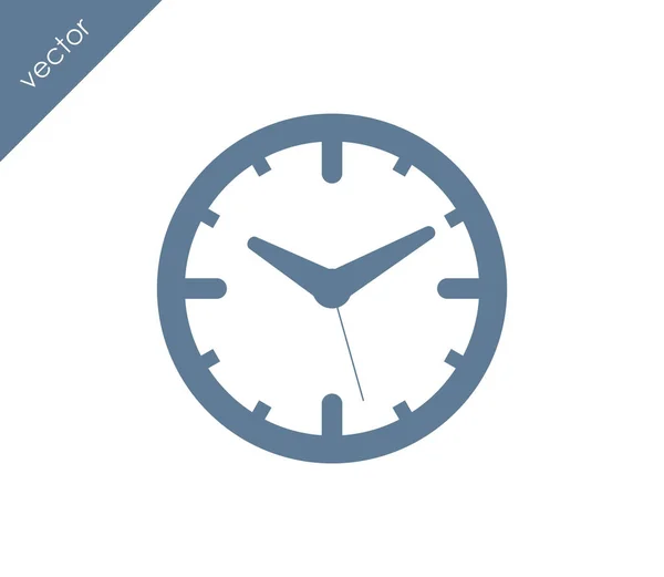 Heure et icône de l'horloge — Image vectorielle