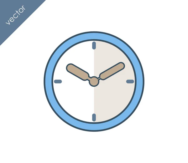 Icono de tiempo y reloj — Vector de stock