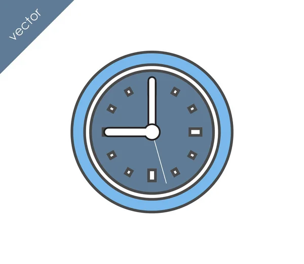 Horloge icône web — Image vectorielle