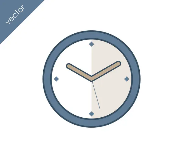 Uhr Web-Symbol — Stockvektor