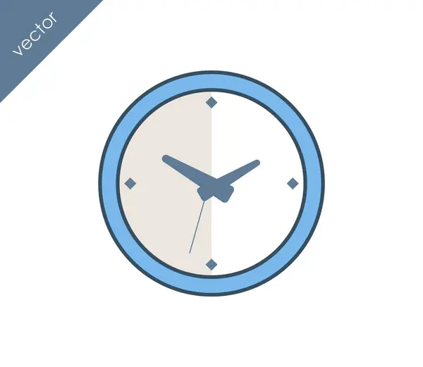 Icono de tiempo. icono del reloj . — Vector de stock