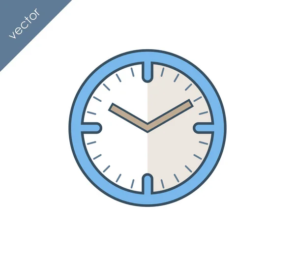Idő és az óra ikonra — Stock Vector