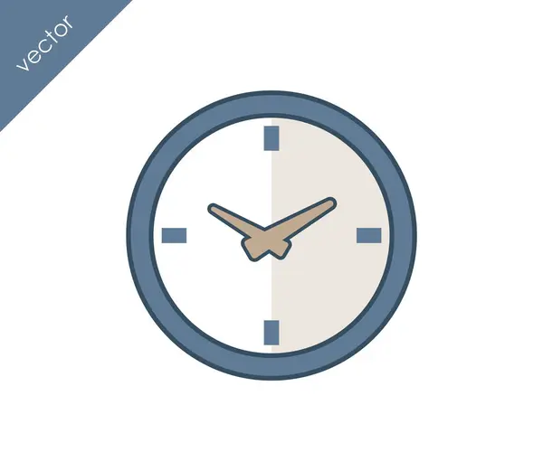 Icono de tiempo y reloj — Vector de stock