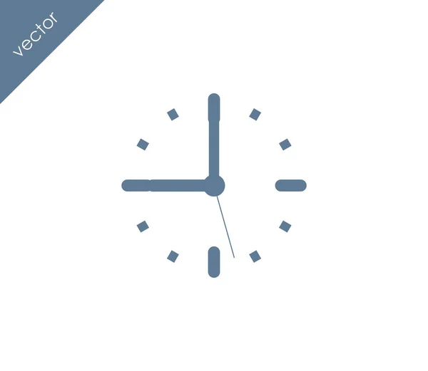 Плоский значок годинника — стоковий вектор