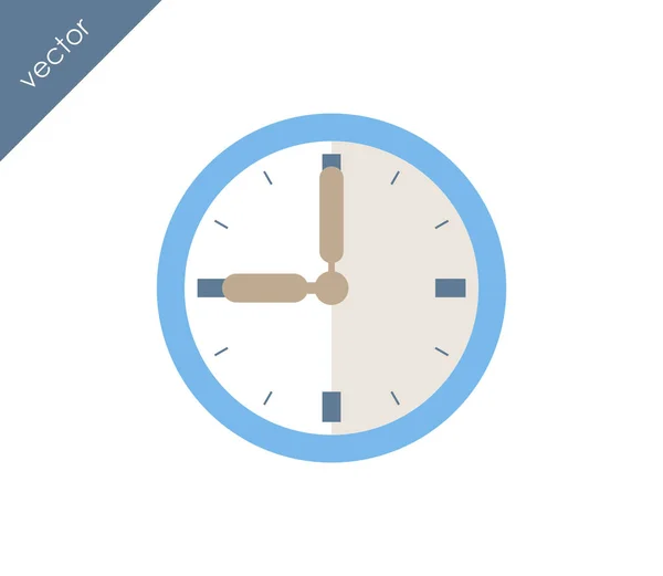 Nine Clock Flat icon — Stock Vector