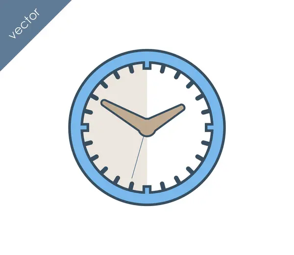 Reloj, icono de tiempo — Vector de stock