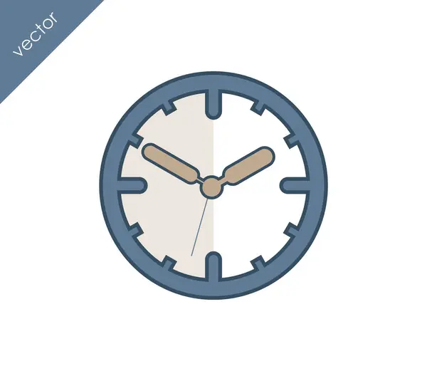 Clock flat icon — Stock Vector